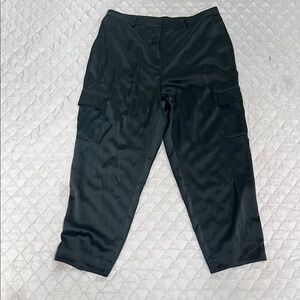 Nicole Miller Black Cargo Pants Size XL – Stylish Utility Look